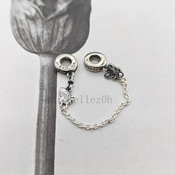 Pandora Jewelry - Pandora Butterfly Safety Chain Charm
